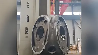 Fresadora para eixo de turbina eólica